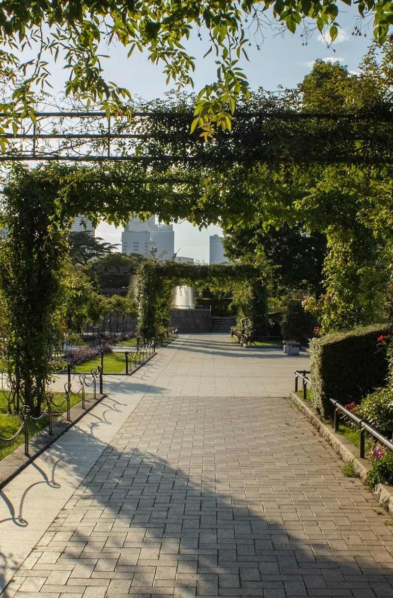Yamashita Park och Motomachi